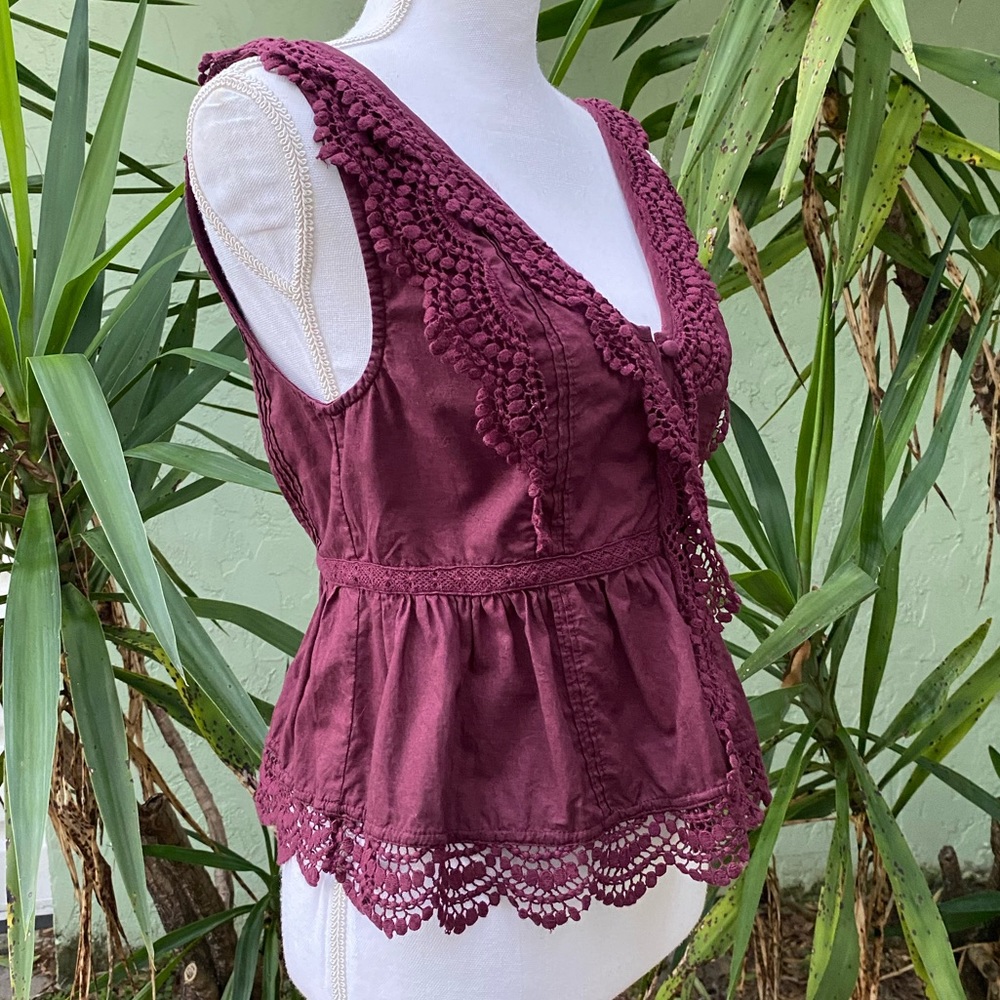 Burgundy Maroon pants set